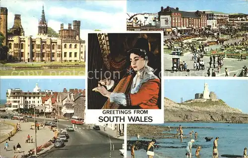 South Wales PromenadeBarry Island Castel Cardiff Kat. South Wales