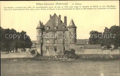 Villers Semeuse Le Chateau Kat. Villers Semeuse