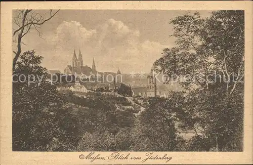 Meissen Elbe Sachsen Blick vom Judenberg Kat. Meissen