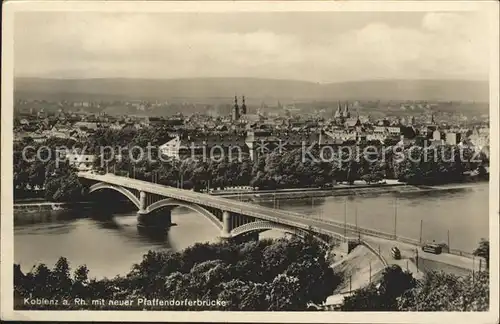 Koblenz Rhein Pfaffendorferbruecke Kat. Koblenz