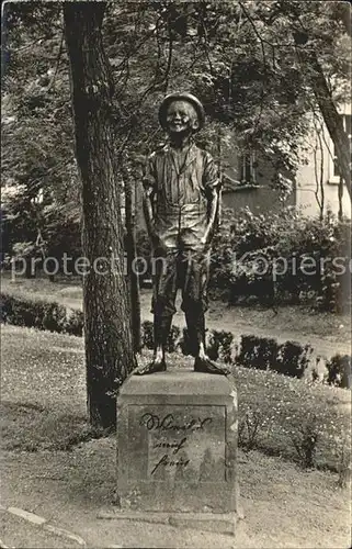 Weissenfels Saale Denkmal des Schusterjungen Kat. Weissenfels