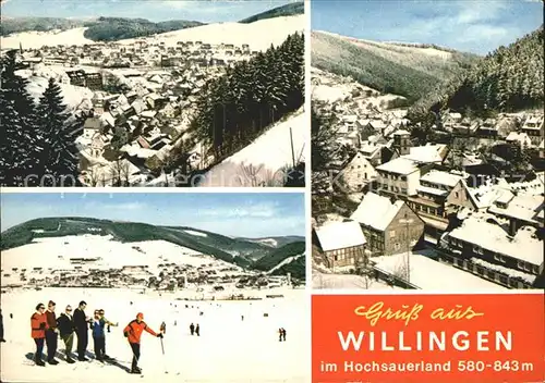 Willingen Sauerland Teilansicht Skipiste  Kat. Willingen (Upland)