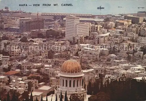 Haifa Blick von Mount Carmel Kat. Haifa