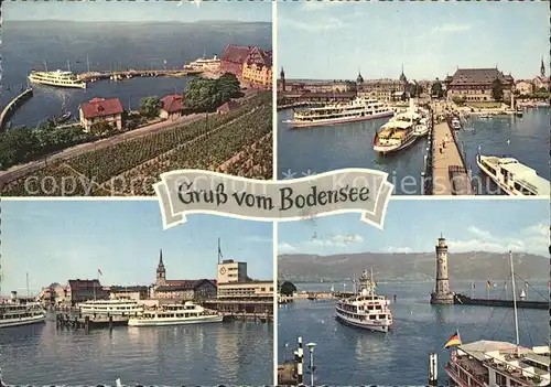 Bodensee Leuchtturm Hafen Kat. Bodensee