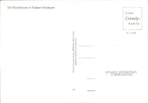 Traben Trarbach Moselbruecke Kat. Traben Trarbach