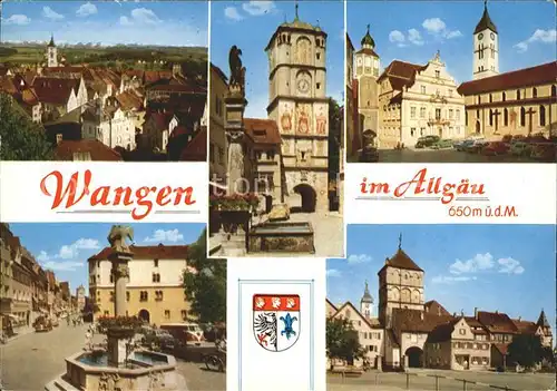 Wangen Allgaeu Brunnen Kat. Wangen im Allgaeu