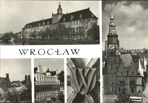 Wroclaw Universitaet Rathaus Kat. Wroclaw Breslau