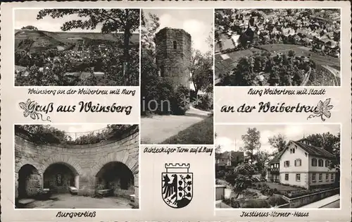 Weinsberg Achteckiger Turm Burg Weibertreu  Kat. Weinsberg