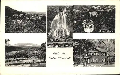 Bad Harzburg Radau Wasserfall Schwebebahn  Kat. Bad Harzburg