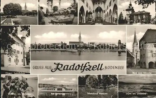 Radolfzell Bodensee Muenster Hafen Museum Schloesschen Untersee Mettnau Kat. Radolfzell am Bodensee