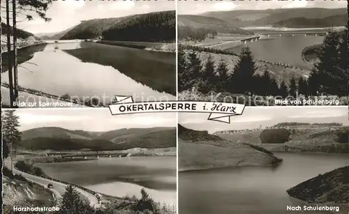 Okertalsperre Schulenburg Sperrmauer Harzhochstrasse Kat. Goslar