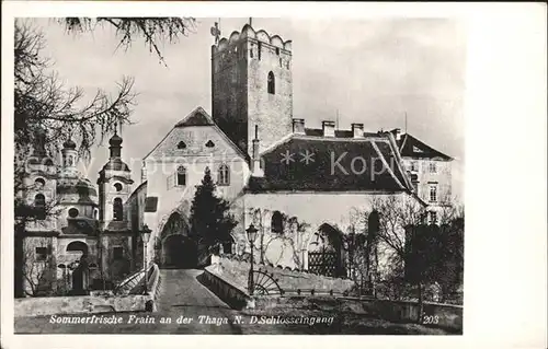Frain Thaya Tschechien Schloss Kat. Vranov nad Dyji