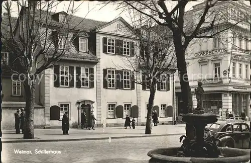 Weimar Thueringen Schillerhaus Kat. Weimar