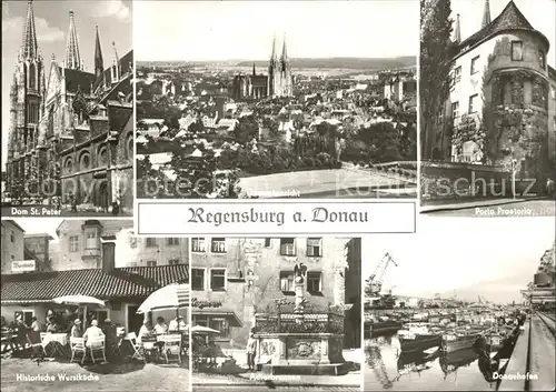 Regensburg Dom Donauhafen Adlerbrunnen Porta Praetoria Kat. Regensburg