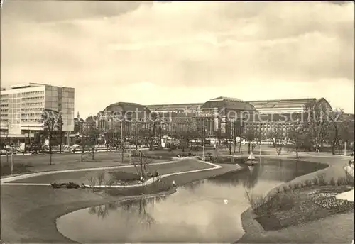 Leipzig Hauptbahnhof und Hotel Stadt Leipzig Kat. Leipzig