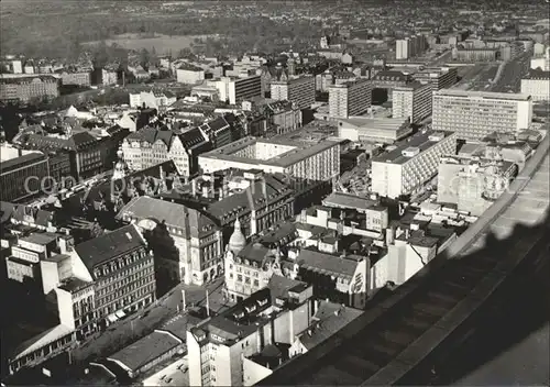 Leipzig Blick vom Hochhaus auf Karl Marx Universitaet Kat. Leipzig