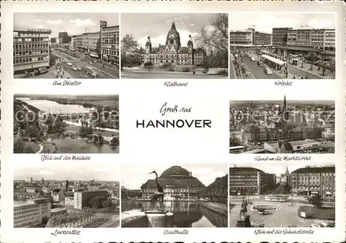 Hannover Rathaus Steintor Stadthalle  Kat. Hannover