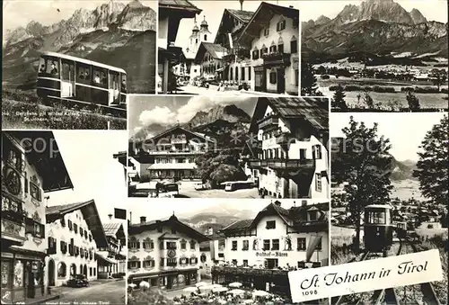 St Johann Tirol Bergbahn Ortspartie Kat. St. Johann in Tirol