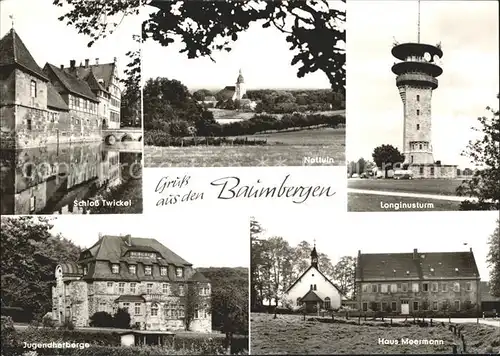Nottuln Schloss Twickel Longinusturm Haus Meermann Jugendherberge Baumbergen Kat. Nottuln