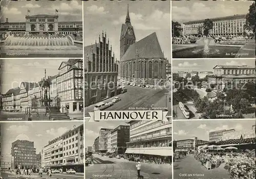 Hannover Holzmarkt Georgsplatz Opernhaus Georgstrasse Kat. Hannover