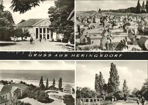 Heringsdorf Ostseebad Usedom Strand Kulturhaus Kat. Heringsdorf