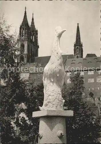 Meissen Elbe Sachsen Kaendler Brunnen Kat. Meissen