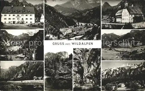 Wildalpen und Umgebung Alpenpanorama Kat. Wildalpen