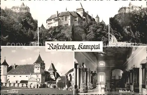Rosenburg Mold Burg Rosenburg Kamptal Turnierhof Bibliothek Kat. Rosenburg Mold