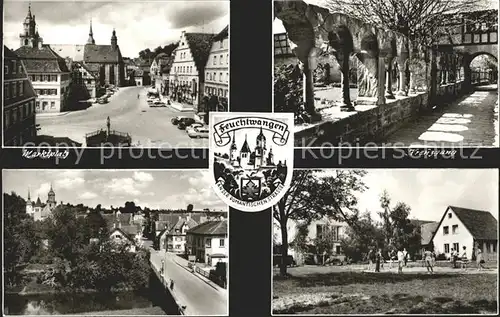 Feuchtwangen Marktplatz Kreuzgang Jugendheim Tuermemotiv Bruecke Kat. Feuchtwangen