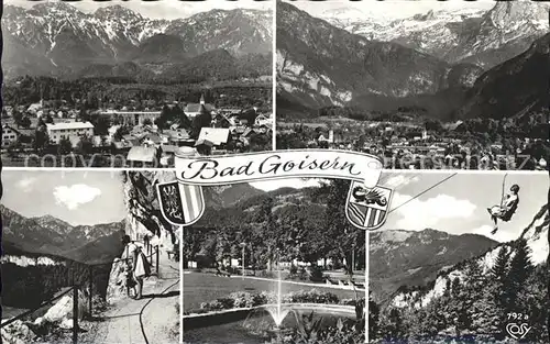 Bad Goisern Salzkammergut Gesamtansicht mit Alpenpanorama Park Sesssellift Kat. Bad Goisern