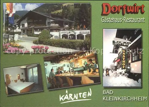Bad Kleinkirchheim Kaernten Gaestehaus Restaurant Dorfwirt Kat. Bad Kleinkirchheim