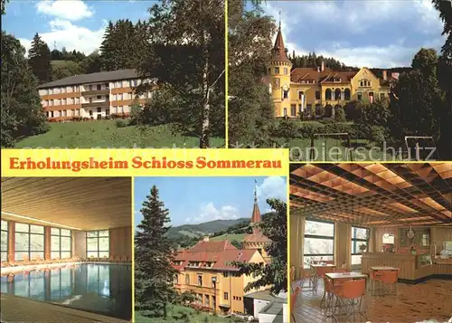 Spital Semmering Steiermark Erholungsheim Schloss Sommerau Hallenbad Kat. Spital am Semmering