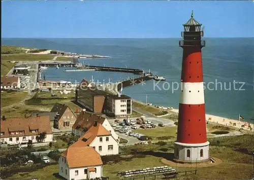 Hoernum Sylt Leuchtturm Hafen Nordseebad Fliegeraufnahme Kat. Hoernum (Sylt)