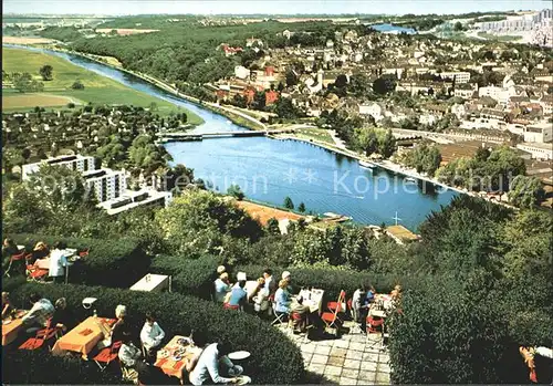 Kettwig Cafe Restaurant Haus Seeblick Terrasse Ruhr Kat. Essen