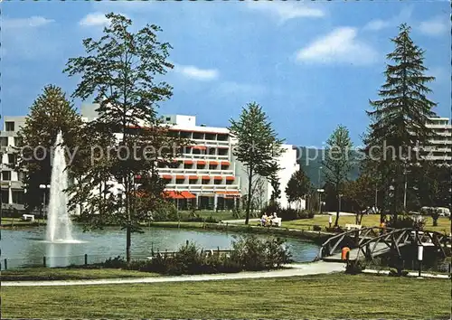 Lahnstein Klinik Lahnhoehe Teich Fontaene Kat. Lahnstein