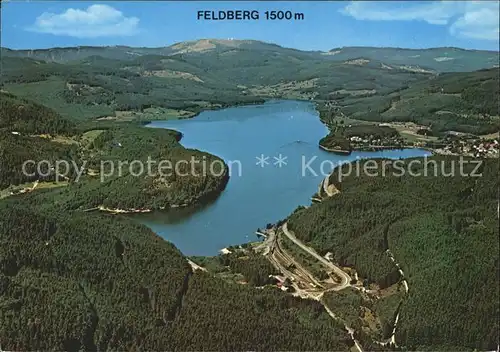 Schluchsee Panorama mit Feldberg Schwarzwald Fliegeraufnahme Kat. Schluchsee