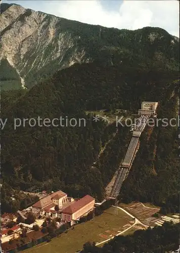 Walchensee Kraftwerk des Bayernwerkes Fliegeraufnahme Kat. Kochel a.See