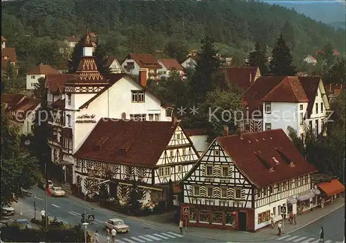 Bad Herrenalb Moench s Posthotel Historische Klosterschaenke Drogerie Fachwerkhaus Kat. Bad Herrenalb