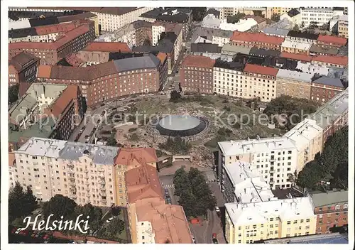 Helsinki Temppeliaukio Church Kirche Fliegeraufnahme Kat. Helsinki