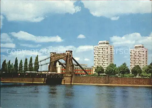 Wroclaw Most Grunwaldzki Bruecke Hochhaus Kat. Wroclaw Breslau