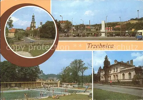 Trzebnica Trebnitz Schlesien Teilansichten Kirche Denkmal Freibad Kat. Trebnitz Niederschlesien