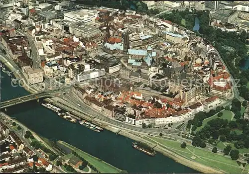 Bremen Stadtzentrum Dom Weser Fliegeraufnahme Kat. Bremen