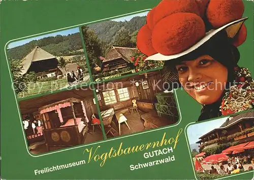 Gutach Schwarzwald Schwarzwaelder Freilichtmuseum Vogtsbauernhof Trachten Kat. Gutach
