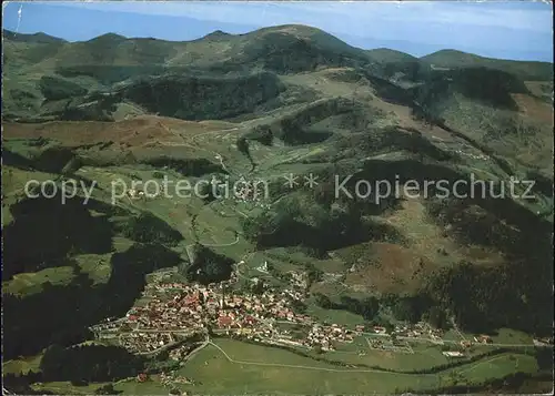 Schoenau Schwarzwald Klimatischer Jahreskurort am Fusse des Belchen Fliegeraufnahme Kat. Schoenau im Schwarzwald