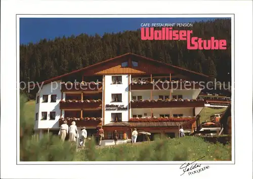 Damuels Vorarlberg Cafe Restaurant Pension Walliser Stube Kat. Damuels