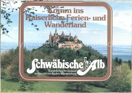 Burg Hohenzollern Schwaebische Alb Sticker Kat. Bisingen