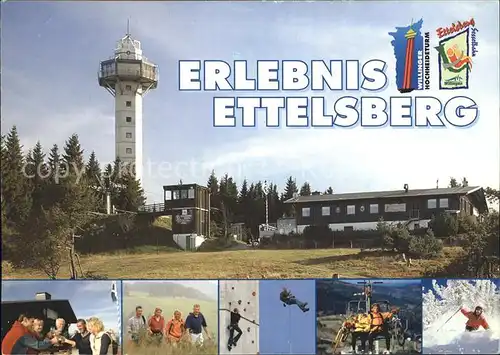 Willingen Sauerland Erlebnispark Ettelsberg Seilbahn Turm Klettern Wandern Skifahren Kat. Willingen (Upland)