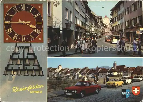 Rheinfelden AG Innenstadt Bruecke Uhr Glocken Kat. Rheinfelden