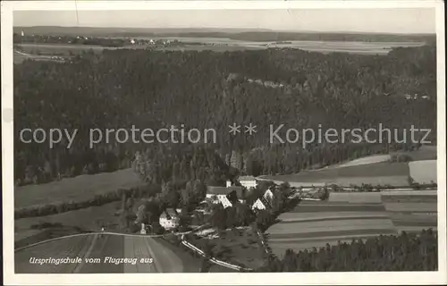 Schelklingen Urspringschule Kloster Urspring Fliegeraufnahme / Schelklingen /Alb-Donau-Kreis LKR