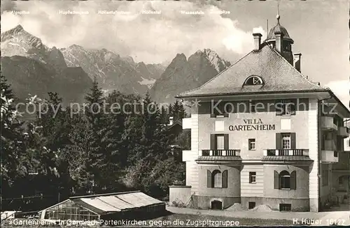 Garmisch Partenkirchen Villa Gartenheim mit Zugspitze Kat. Garmisch Partenkirchen